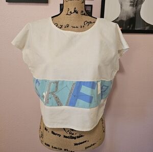 Vintage - Circa 1980's "Surfer" Crop Top